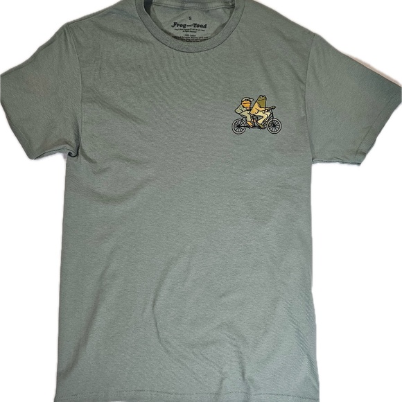 Frog & Toad Kite T-Shirt Mens Small Mint Green Graphic Tee Retro Book Cartoon - Picture 2 of 6